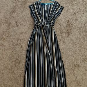 Striped maxi dress